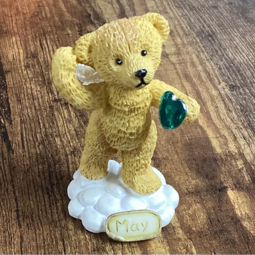 Vintage Adorable Birthstone Teddy Bear May